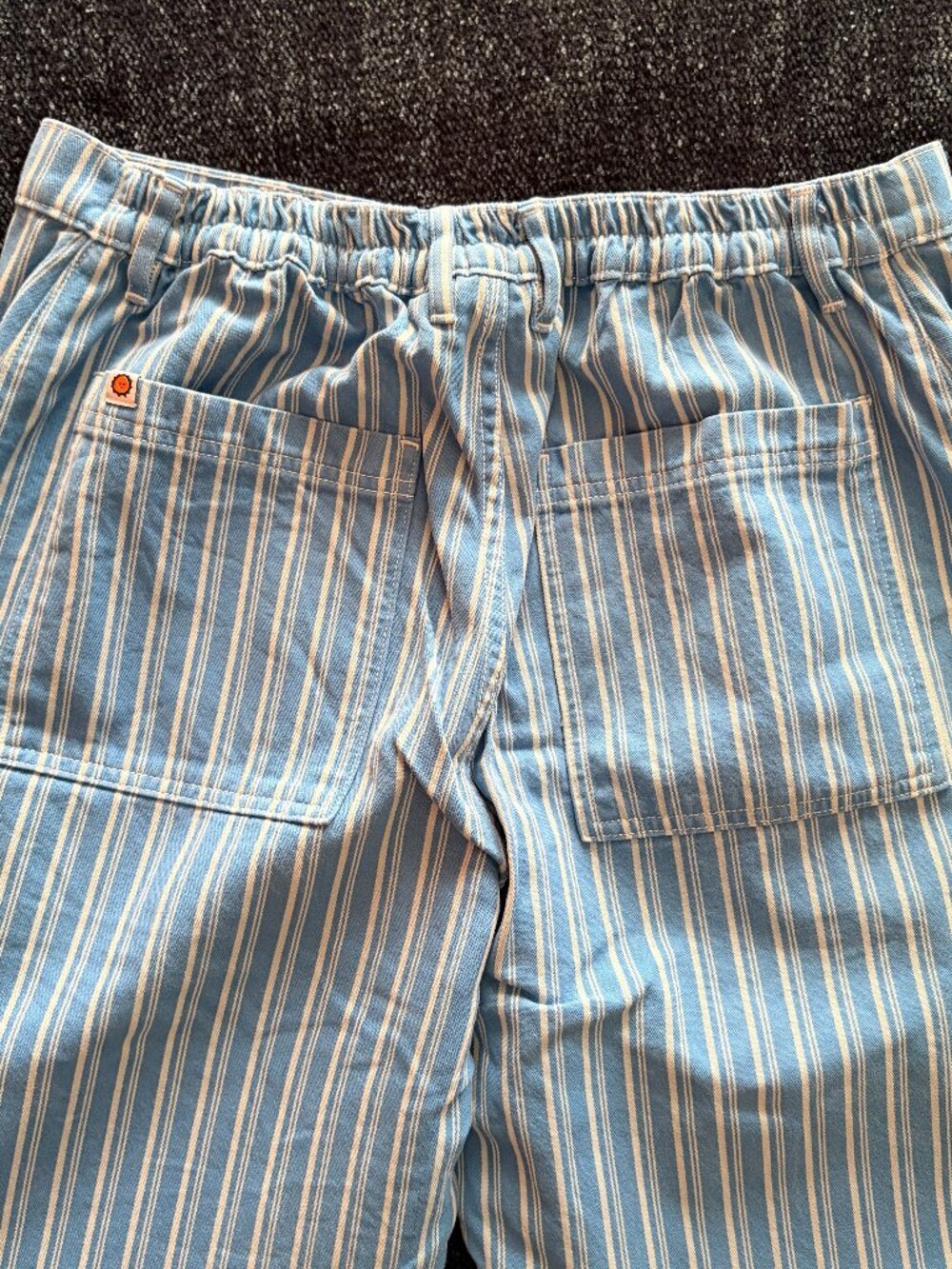 Big Bud Press / Work Pants / Size L / Limited Run Turquoise + White Stripe 💦 🌊 - Picture 5 of 10